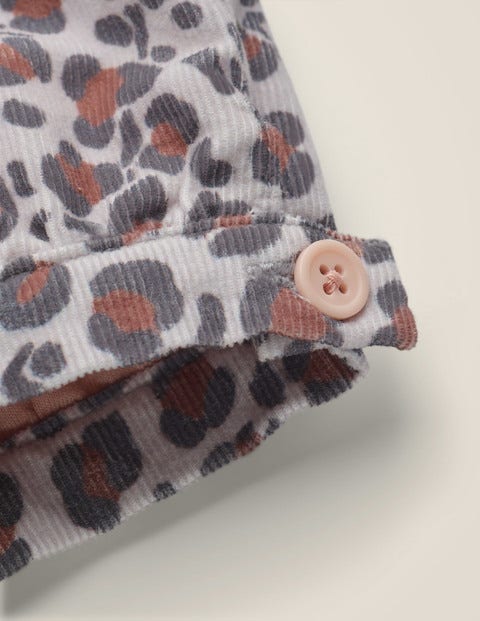 Cord Bloomers - Shale Grey Mini Leopard Cord Bloomers - Shale Grey Mini Leopard