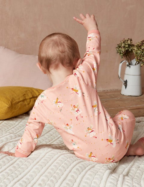 Floral Twin Pack Rompers - Provence Pink Festive Fairies Floral Twin Pack Rompers - Provence Pink Festive Fairies