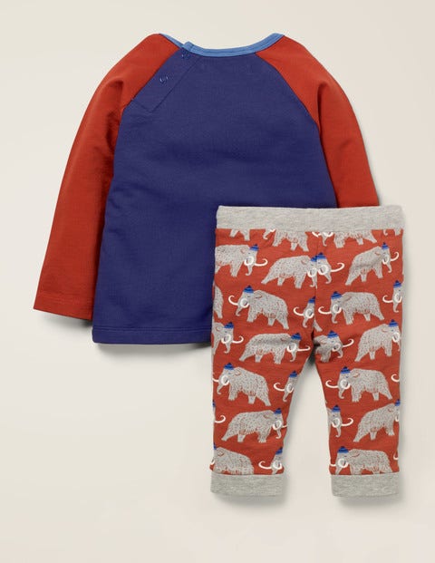 Fröhliches Jersey-Spielset - Holzbraun, Wolliges Mammut Fröhliches Jersey-Spielset - Holzbraun, Wolliges Mammut