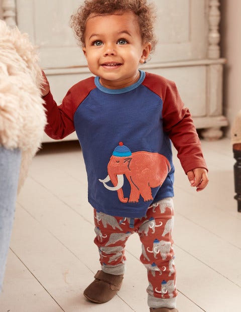Fröhliches Jersey-Spielset - Holzbraun, Wolliges Mammut Fröhliches Jersey-Spielset - Holzbraun, Wolliges Mammut