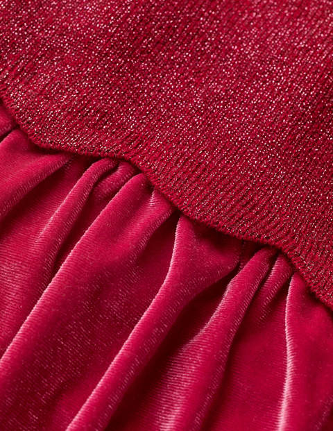 Knitted Sparkle Dress - Rose Apple Red Knitted Sparkle Dress - Rose Apple Red