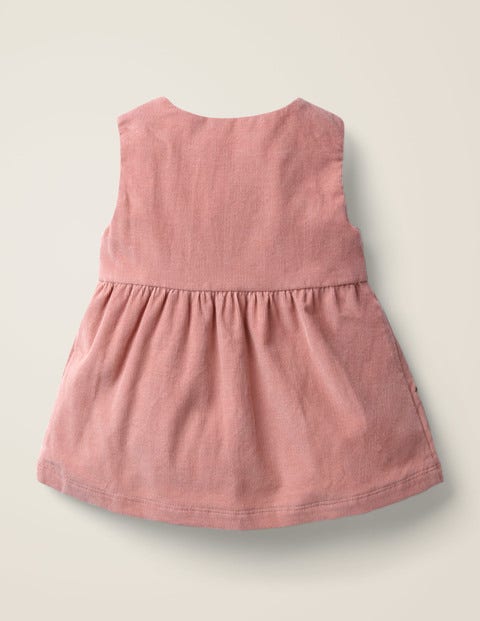 Animal Appliqué Dress - Dusky Rose Pink Deer Animal Appliqué Dress - Dusky Rose Pink Deer