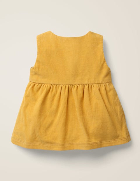 Animal Appliqué Dress - Mellow Yellow Bunnies Animal Appliqué Dress - Mellow Yellow Bunnies