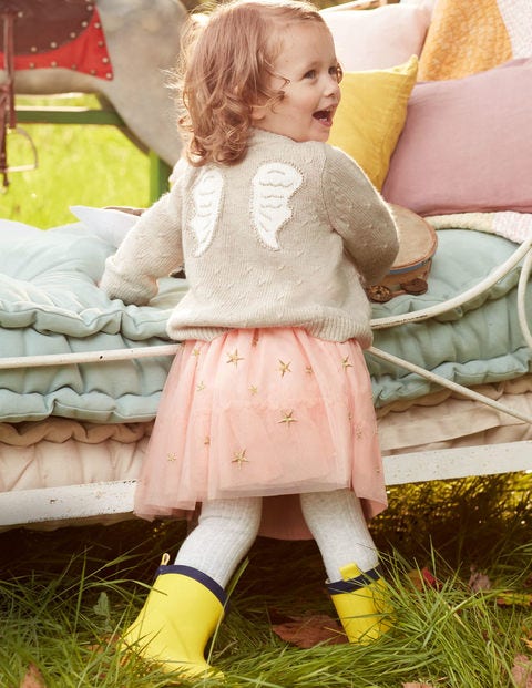 Star Embroidered Tulle Skirt - Provence Dusty Pink Star Embroidered Tulle Skirt - Provence Dusty Pink