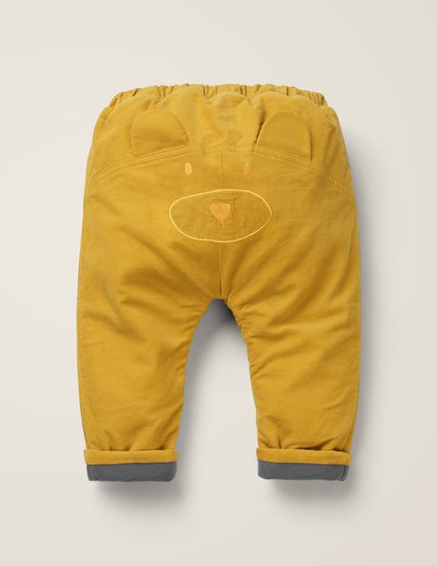 Fleece Lined Cord Trouser - Mellow Yellow Fleece Lined Cord Trouser - Mellow Yellow