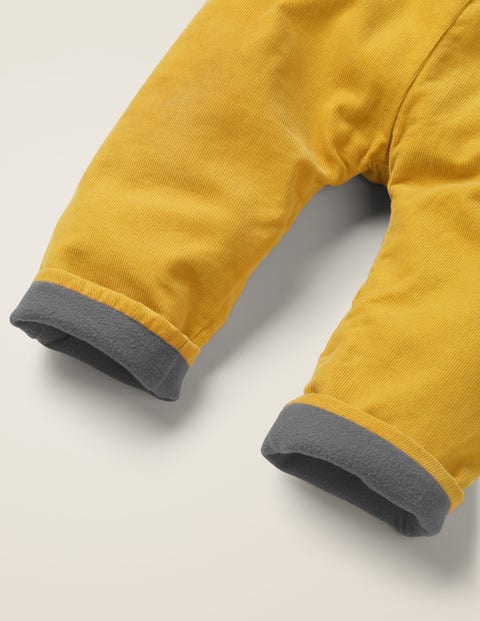 Fleece Lined Cord Trouser - Mellow Yellow Fleece Lined Cord Trouser - Mellow Yellow