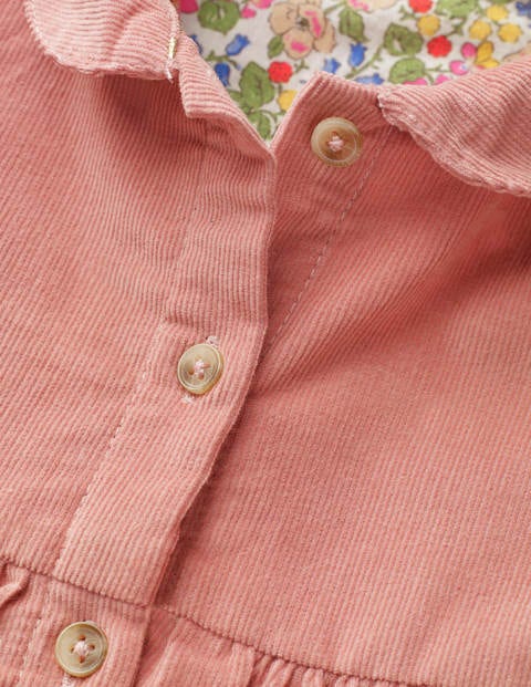 Cord Shirt Dress - Chalky Pink Cord Shirt Dress - Chalky Pink