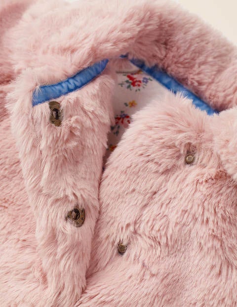 Faux Fur Coat - Chalky Pink Faux Fur Coat - Chalky Pink