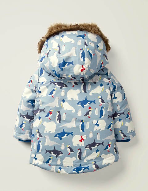 3-In-1 Padded Jacket - Wren Blue Mammoths 3-In-1 Padded Jacket - Wren Blue Mammoths