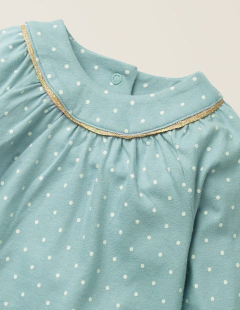 Jerseykleid Mit Großer Applikation - Wolkenblau, Häschen Jerseykleid Mit Großer Applikation - Wolkenblau, Häschen