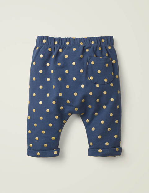 Cosy Sparkle Jersey Trousers - Starboard Blue Glitter Spot Cosy Sparkle Jersey Trousers - Starboard Blue Glitter Spot