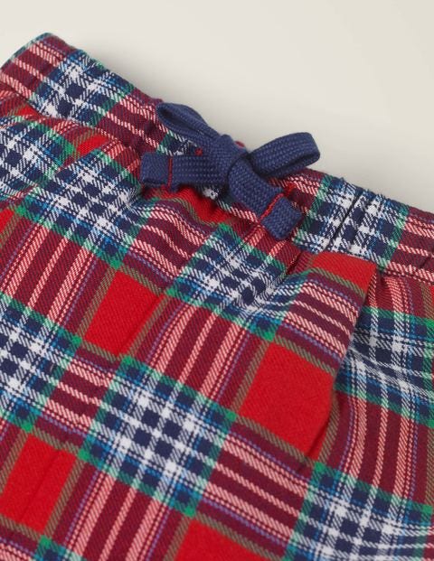 Gebürstete Karohose - Rockabilly-Rot/Dunkelblau Gebürstete Karohose - Rockabilly-Rot/Dunkelblau