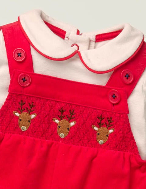 Ensemble À Motif Renne Nostalgique - Renne rouge rockabilly Ensemble À Motif Renne Nostalgique - Renne rouge rockabilly