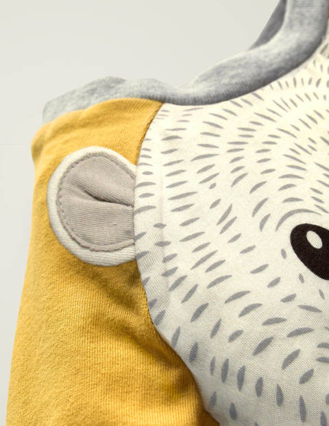 Textured Novelty T-Shirt - Ivory Polar Bear Textured Novelty T-Shirt - Ivory Polar Bear
