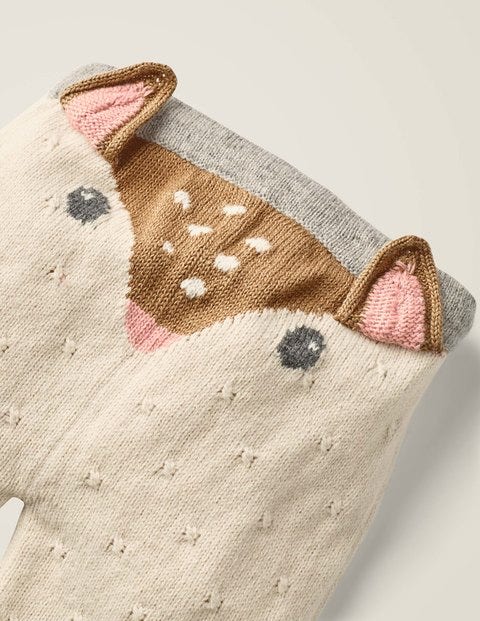 Novelty Knitted Play Set - Ecru Marl Deer Novelty Knitted Play Set - Ecru Marl Deer