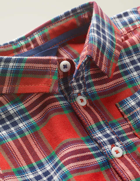 Brushed Check Body - Rockabilly Red/College Blue Brushed Check Body - Rockabilly Red/College Blue