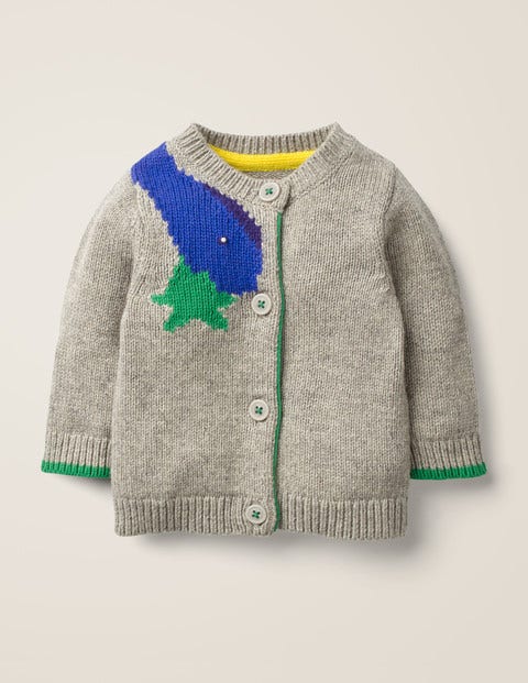 Gilet Cosy Avec Logo - Dinosaure gris chiné Gilet Cosy Avec Logo - Dinosaure gris chiné