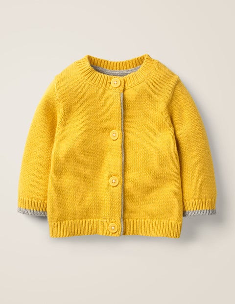 Cosy Logo Cardigan - Mellow Yellow Polar Bear Cosy Logo Cardigan - Mellow Yellow Polar Bear