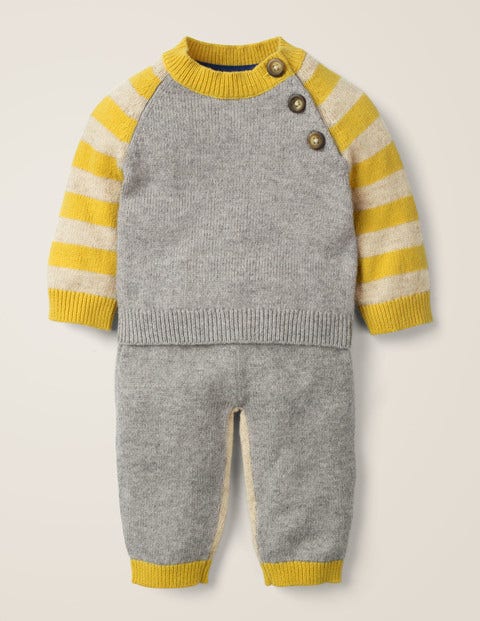 Ensemble Fantaisie En Maille - Pingouin gris chiné Ensemble Fantaisie En Maille - Pingouin gris chiné