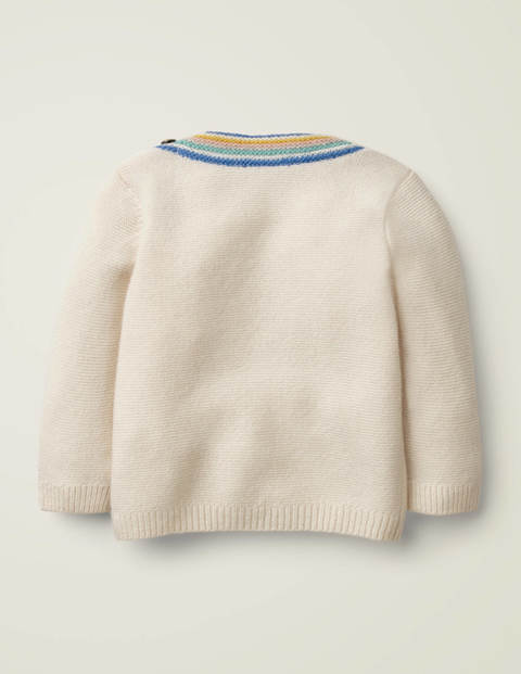 Cashmere Textured Sweater - Ecru Cashmere Textured Sweater - Ecru