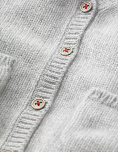 Cashmere Cardigan - Grey Marl Cashmere Cardigan - Grey Marl