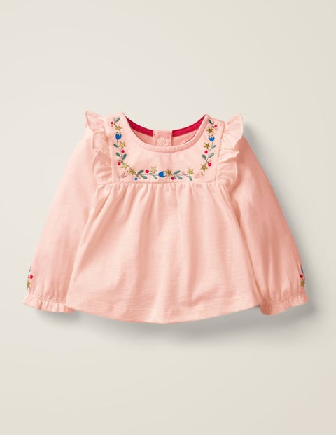 Jersey Ruffle Tshirt - Provence Dusty Pink Jersey Ruffle Tshirt - Provence Dusty Pink