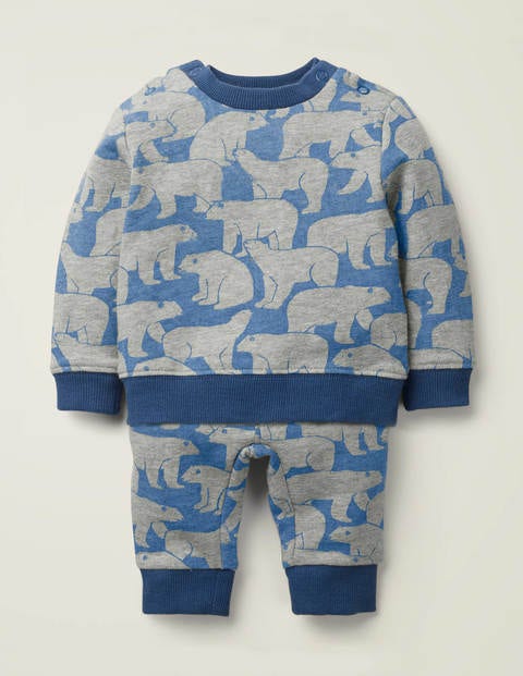 Cosy Sweatshirt Set - Grey Marl Baby Polar Bears Cosy Sweatshirt Set - Grey Marl Baby Polar Bears