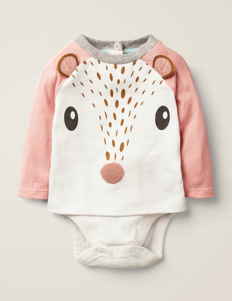 Novelty Textured T-Shirt - Chalky Pink Deer Novelty Textured T-Shirt - Chalky Pink Deer