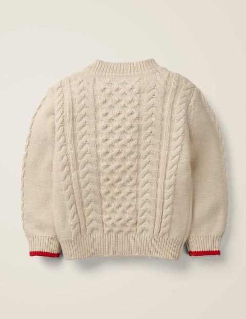 Cable Jumper - Ecru Marl Cable Cable Jumper - Ecru Marl Cable