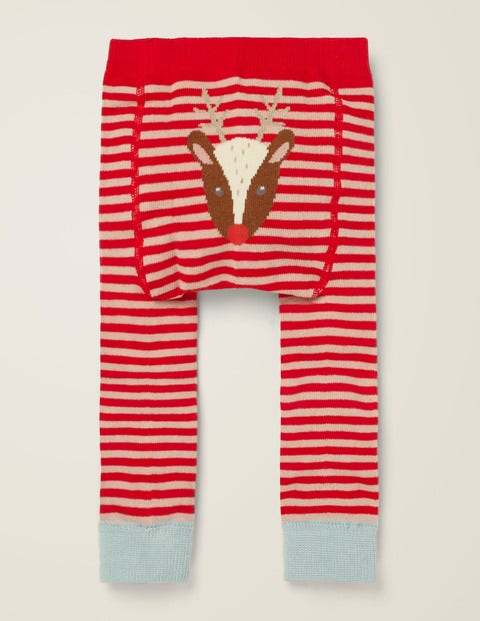 Knitted Leggings - Polish Red/Provence Dusty Pink Knitted Leggings - Polish Red/Provence Dusty Pink