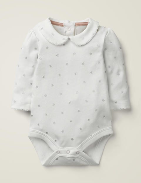 Collared Body - Silver Foil Stars Collared Body - Silver Foil Stars