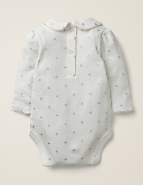 Collared Body - Silver Foil Stars Collared Body - Silver Foil Stars