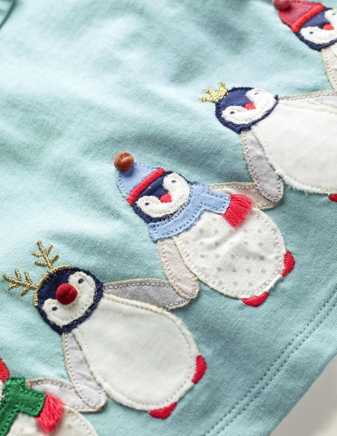 Spielset Mit Tierapplikationen - Naturweiß, Weihnachtspinguine Spielset Mit Tierapplikationen - Naturweiß, Weihnachtspinguine