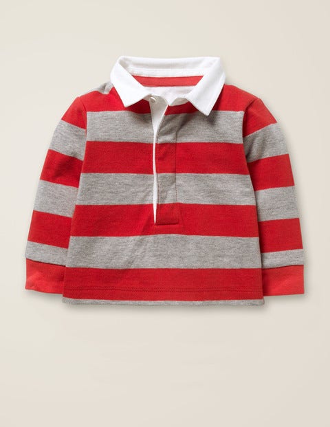 Rugby-Body - Paprikarot/Grau Meliert Rugby-Body - Paprikarot/Grau Meliert