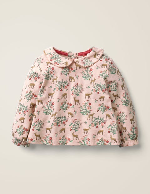 T-Shirt Imprimé À Col - Motif Floral Fawn rose Provence T-Shirt Imprimé À Col - Motif Floral Fawn rose Provence