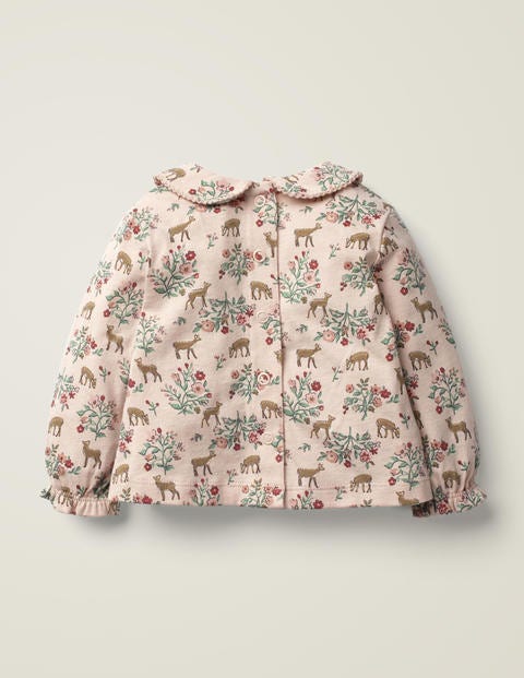 T-Shirt Imprimé À Col - Motif Floral Fawn rose Provence T-Shirt Imprimé À Col - Motif Floral Fawn rose Provence