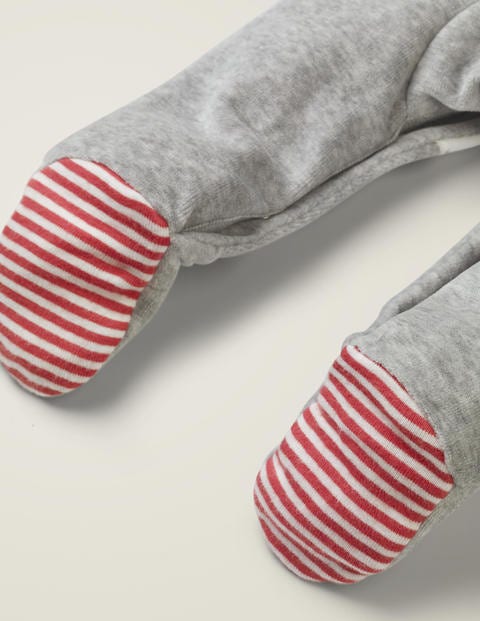 Ensemble Grenouillère Et Bonnet Fantaisie - Pingouin gris argile Ensemble Grenouillère Et Bonnet Fantaisie - Pingouin gris argile