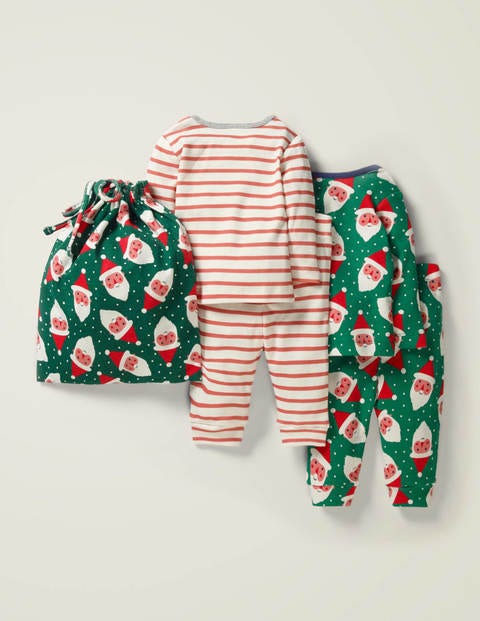 Cosy Twin Pack Pyjamas - Hike Green Jolly Christmas Cosy Twin Pack Pyjamas - Hike Green Jolly Christmas