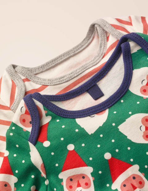 Cosy Twin Pack Pyjamas - Hike Green Jolly Christmas Cosy Twin Pack Pyjamas - Hike Green Jolly Christmas