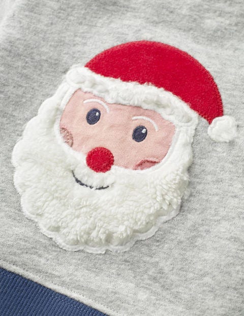 Sweat cosy - Père Noël gris chiné Sweat cosy - Père Noël gris chiné