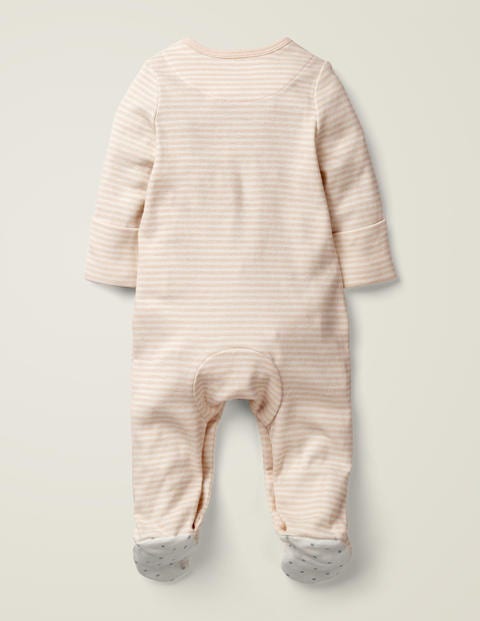 Cosy Appliqué Sleepsuit - Ivory/Provence Pink Penguin Cosy Appliqué Sleepsuit - Ivory/Provence Pink Penguin