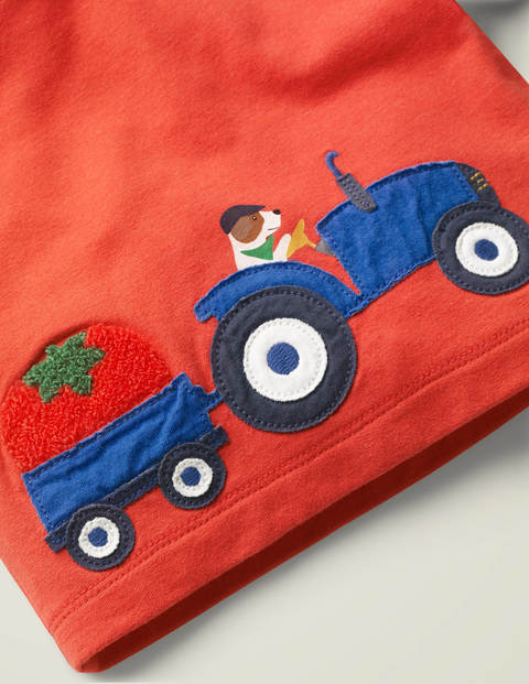 Appliqué Jersey Play Set - Grey Marl Farmer Sprout Appliqué Jersey Play Set - Grey Marl Farmer Sprout