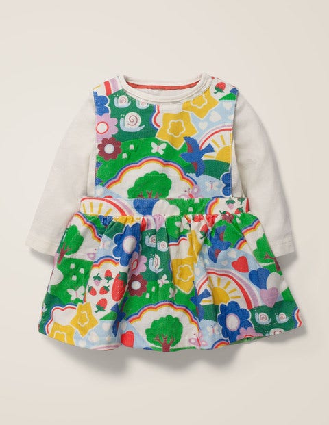 Printed Cord Dress Set - Multi Baby Springtime Printed Cord Dress Set - Multi Baby Springtime