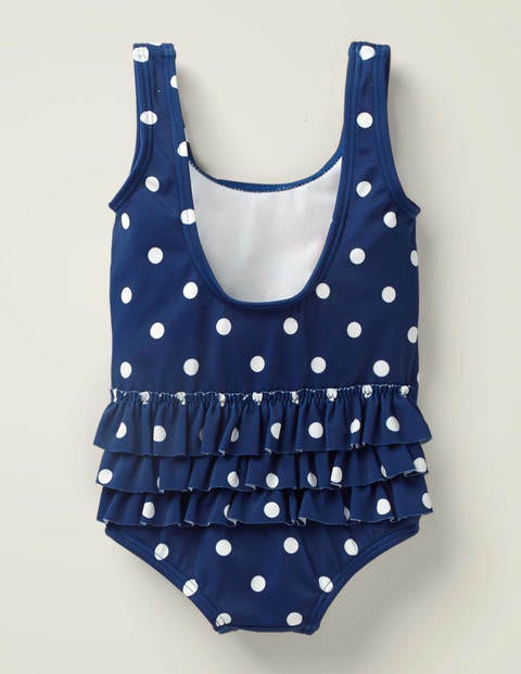 Maillot De Bain Avec Appliqué Et Volants - Deep Sea/Ivory Spot Whale Maillot De Bain Avec Appliqué Et Volants - Deep Sea/Ivory Spot Whale