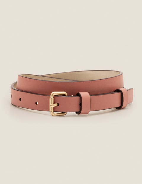 Skinny Buckle Belt - Dusky Rose Skinny Buckle Belt - Dusky Rose