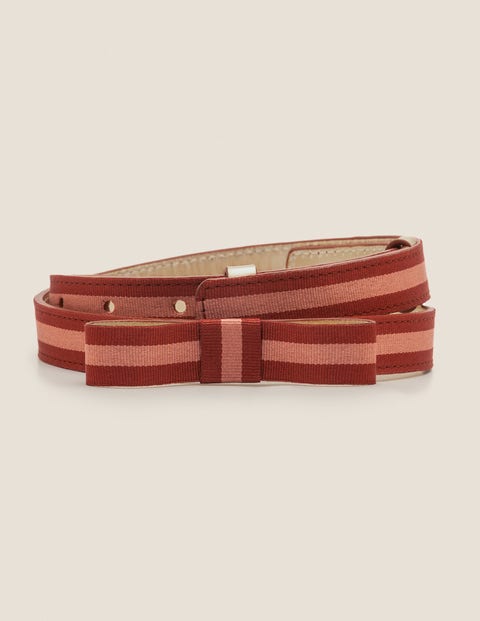 Bow Belt - Conker/Dusky Rose Bow Belt - Conker/Dusky Rose