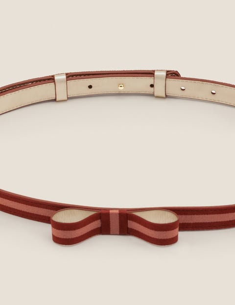 Bow Belt - Conker/Dusky Rose Bow Belt - Conker/Dusky Rose