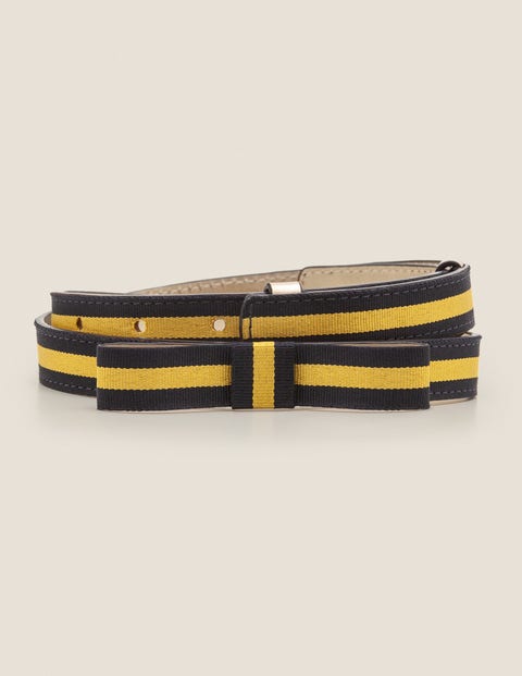 Bow Belt - Navy/Saffron Bow Belt - Navy/Saffron
