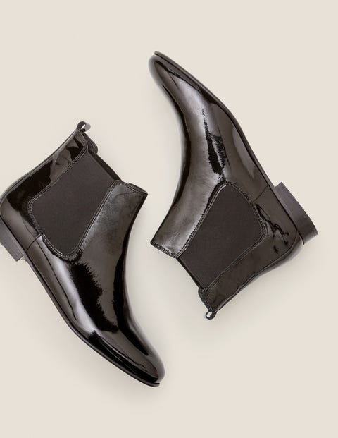 Leaton Chelsea Boots - Black Patent Leaton Chelsea Boots - Black Patent