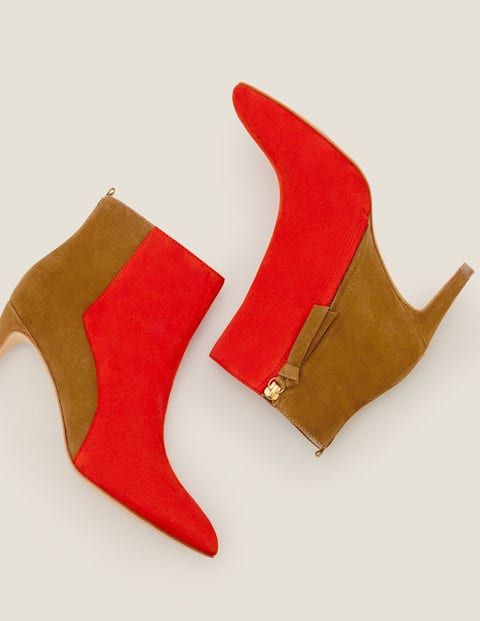 Bracknell Ankle Boots - Post Box Red/Gingerbread Bracknell Ankle Boots - Post Box Red/Gingerbread